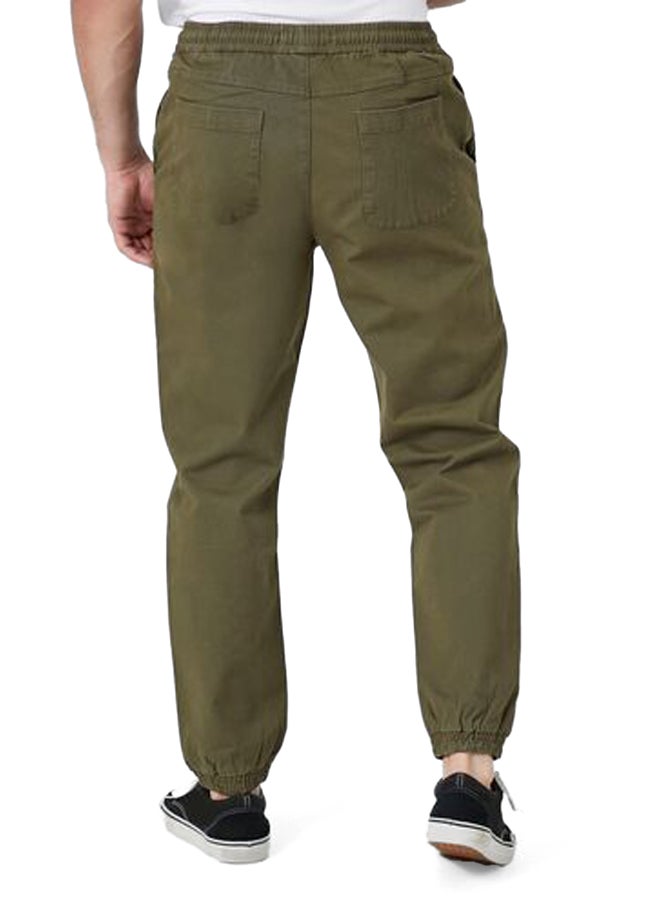 FOREVER 21 Twill Drawstring Joggers  - Image 4