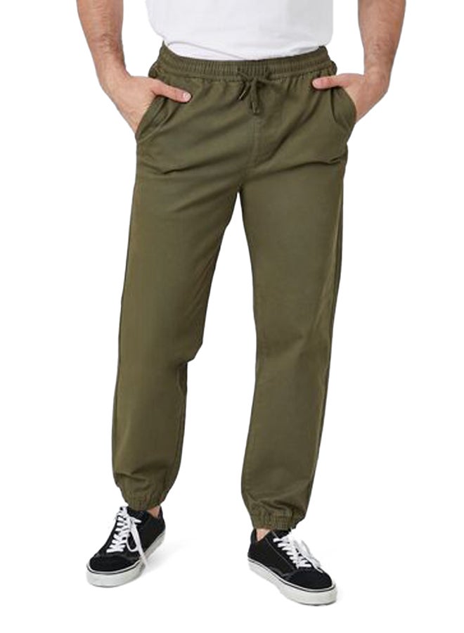 FOREVER 21 Twill Drawstring Joggers  - Image 2