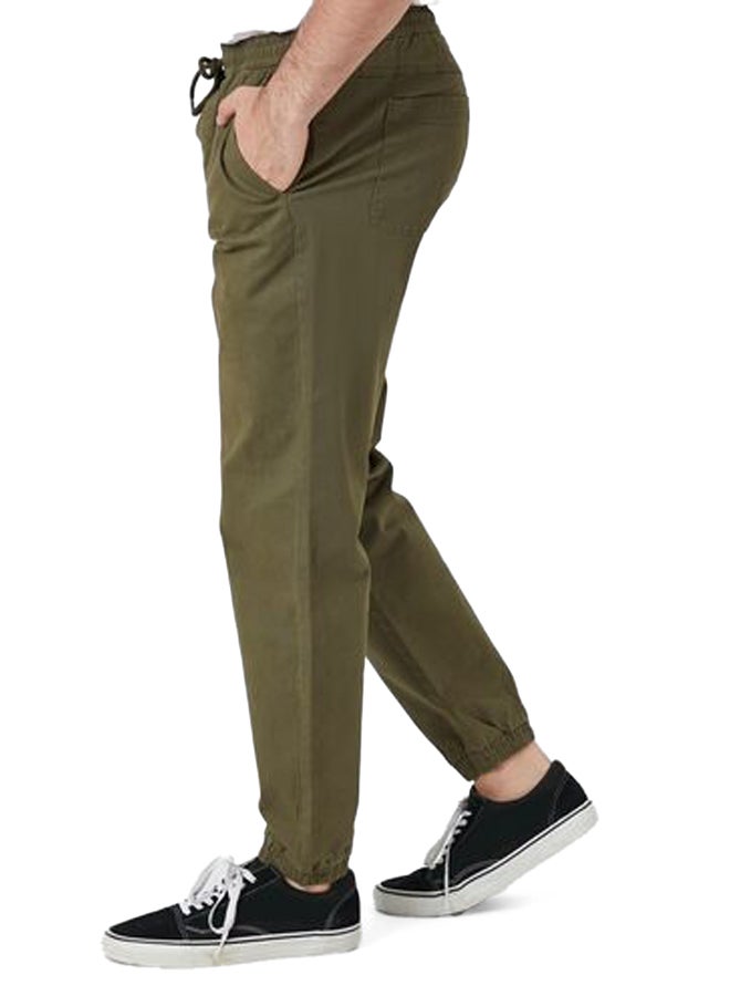 FOREVER 21 Twill Drawstring Joggers  - Image 3