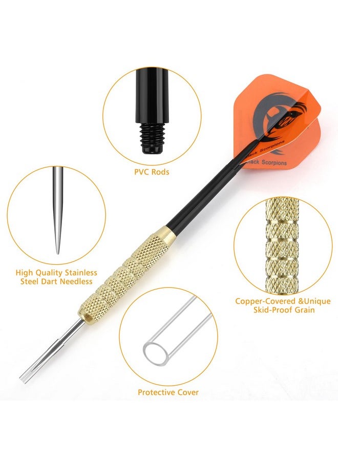 accmor Steel Tip Darts, 18 Grams Metal Tip Dart Set, Darts Metal Tip Set, Metal Darts For Dartboard, 18Pcs  - Image 3