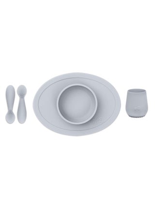 First Food Set Pewter 100% Silicone Suction Bowl With Built In Placemat Training Cup And Spoons - pzsku/ZF1C4D9CD40F7F7219AAEZ/45/_/1710476926/d66b00cf-6d03-495c-9939-4a11e886259a