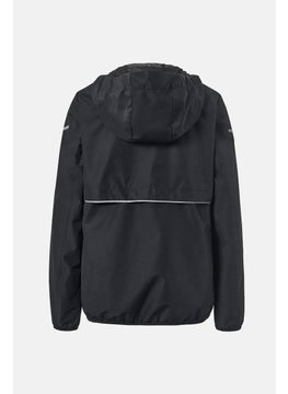 Tchibo Women Sportswear Fit Long Sleeve Running Windbreaker Jacket, Black  - Image 2