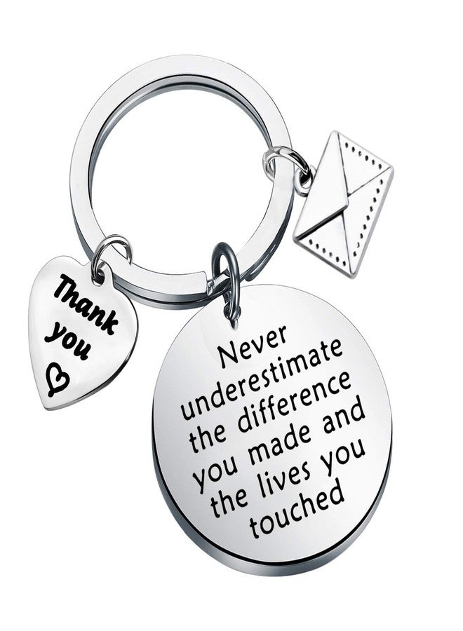 AKTAP Postman Keychain Mail Carrier Jewelry Never Underestimate The Different You Made and The Lives You Touched Thank You Gift for Post Office Worker (Postman Keychain) - Image 1