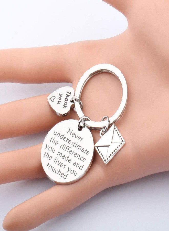 AKTAP Postman Keychain Mail Carrier Jewelry Never Underestimate The Different You Made and The Lives You Touched Thank You Gift for Post Office Worker (Postman Keychain) - Image 3