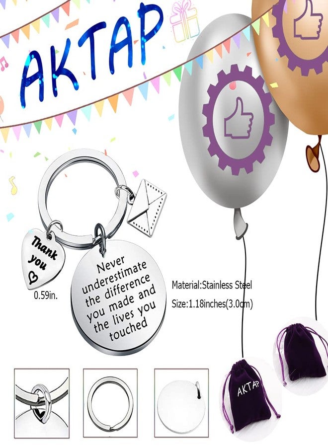 AKTAP Postman Keychain Mail Carrier Jewelry Never Underestimate The Different You Made and The Lives You Touched Thank You Gift for Post Office Worker (Postman Keychain) - Image 5