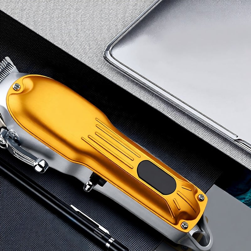 LCD Digital Display High-power Barber Home Electric  Oil Head Clippers Professional Styling - Image 5
