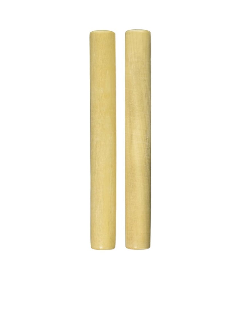 Generic A Pair Of White Wood Claves  - Image 1