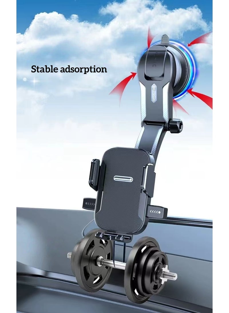 Instrument panel car phone holder - universal car suction cup holder stable bracket (frosted type) - Image 4