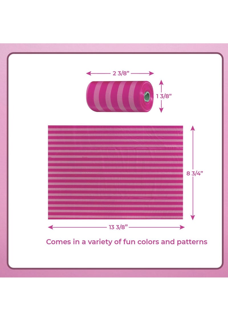 amchi baby Amchi Baby Disposable Scented Bags pack of 32 rolls/640 Bags- Pink  - Image 5