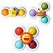 ALASOU 3PCS Pop Suction Cup Spinner Sensory Airplane Travel Toys for 1 2 Year Old Boy Girl Birthday GiftNovelty Spinning Tops Easter Basket Stuffers for Toddlers InfantBaby Bath Toy Kids Ages 13 - Image 3