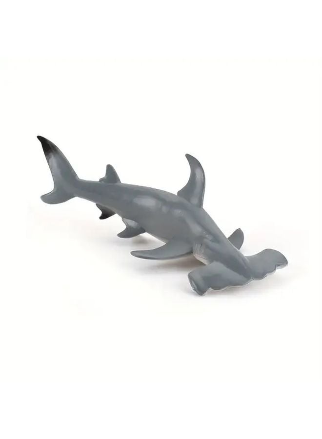 نموذج سمكة القرش الواقعي 127 446 - نموذج تعليمي للحياة البحرية من البولي فينيل كلوريد لسمك المطرقة - Image 1