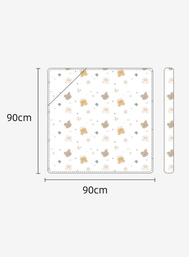 Aissiora Newborn Swaddle Blanket 90x90cm 650g Soft Fluffy Baby Blanket with 3D Massage Particles for 0-3 Months Infant Daily Use Gift - Image 2