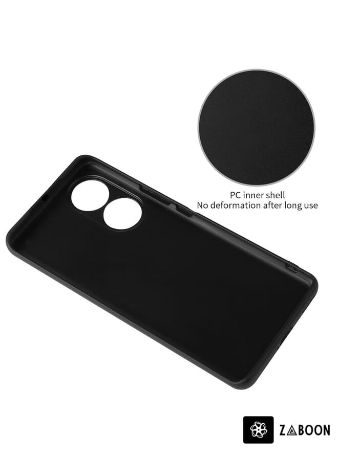 Zaboon غطاء حماية لهاتف هونر 70 بظهر جلدي - Image 4