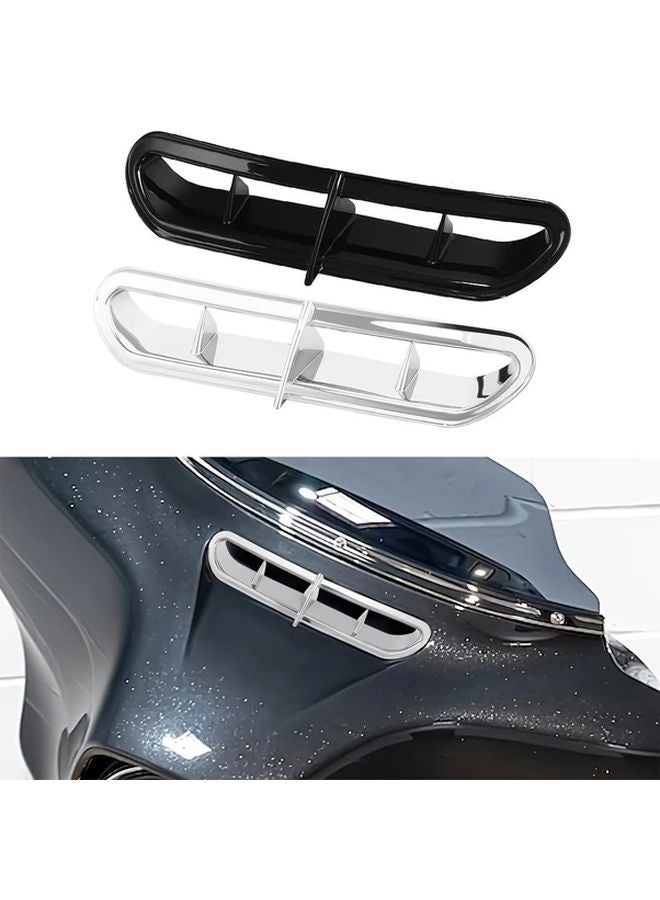Black Motorcycle Outer Fairing Vent Accent For Touring Ultra Classic Electra Glide Street Glide 2014 Later - Image 1