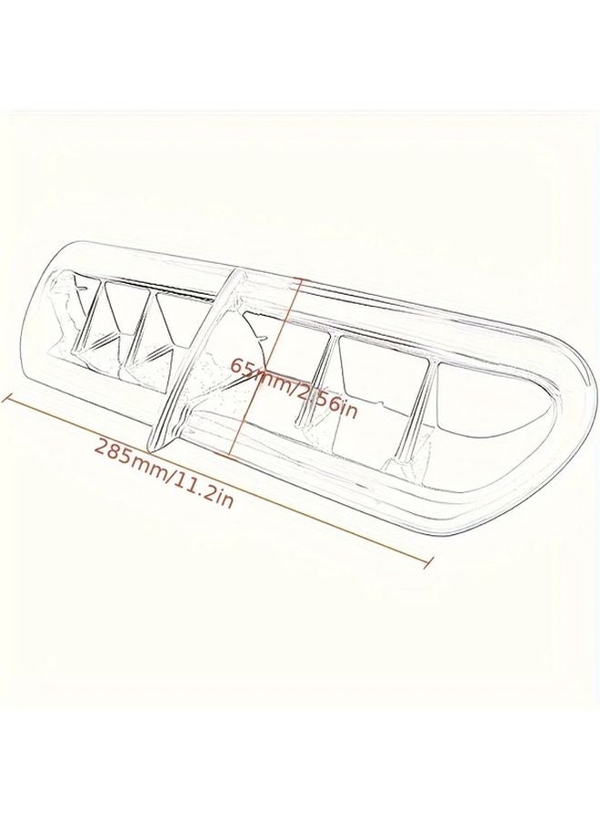 Black Motorcycle Outer Fairing Vent Accent For Touring Ultra Classic Electra Glide Street Glide 2014 Later - Image 2