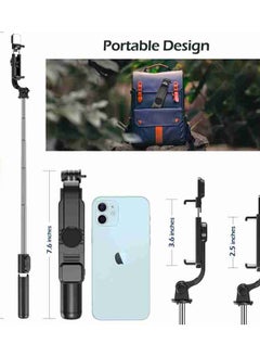 OTTAL Selfie Tripod Stick Stand For iPhone And Smart Android Mobile  - Image 2