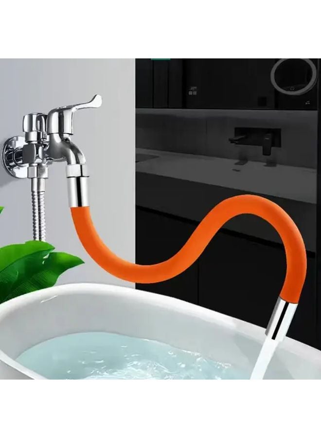 Universal Tube 11 81inch Adjustable Water Line Extension 360 Degree Rotary Hose Adapter - Image 2