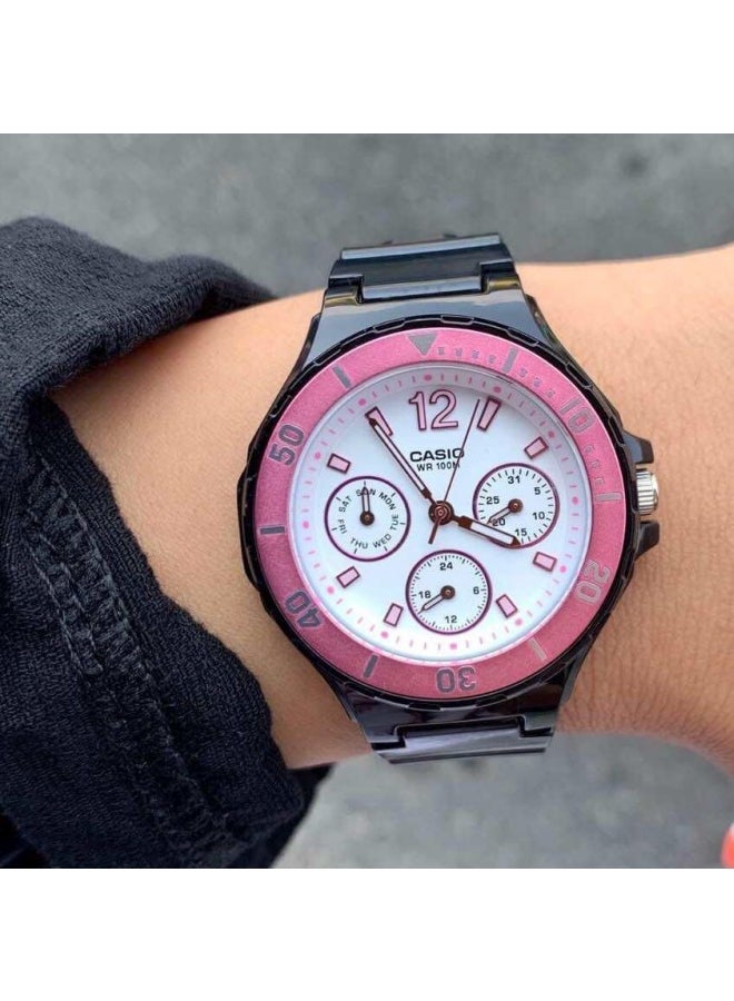 CASIO Women Stainless Steel Chronograph Wrist Watch LRW-250H-1A3 - Image 4