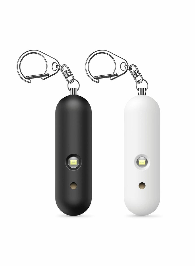 Safe Sound Personal Alarm, 130dB Safesound Security Alarm Keychain, Dual Speakers, Emergency Self Defense Alarm with LED Light, for Kids, Women, Elderly (2 Pack) - Image 1