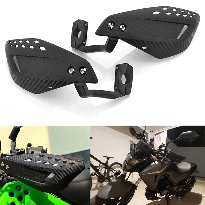 Kucehiup Motorcycle Handguards 7/8" 22mm Universal Hand Guards Black - Image 2