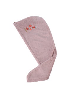 Super Absorbent Quick Dry Hair Cap Womens Bath Hat Head Wrap Hair Drying Towel Cute Coral Fleece Hair Accessories 0415-lotus root powder