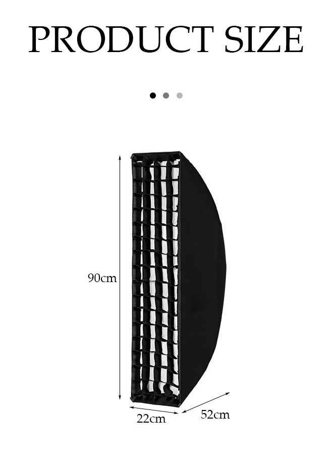 Generic - Honeycomb Grid Strip Beehive Softbox Mount for Godox Flash Light and Other Studio Flash Light, Umbrella Softbox Studio Flash Lighting [Grid Only] - Image 1