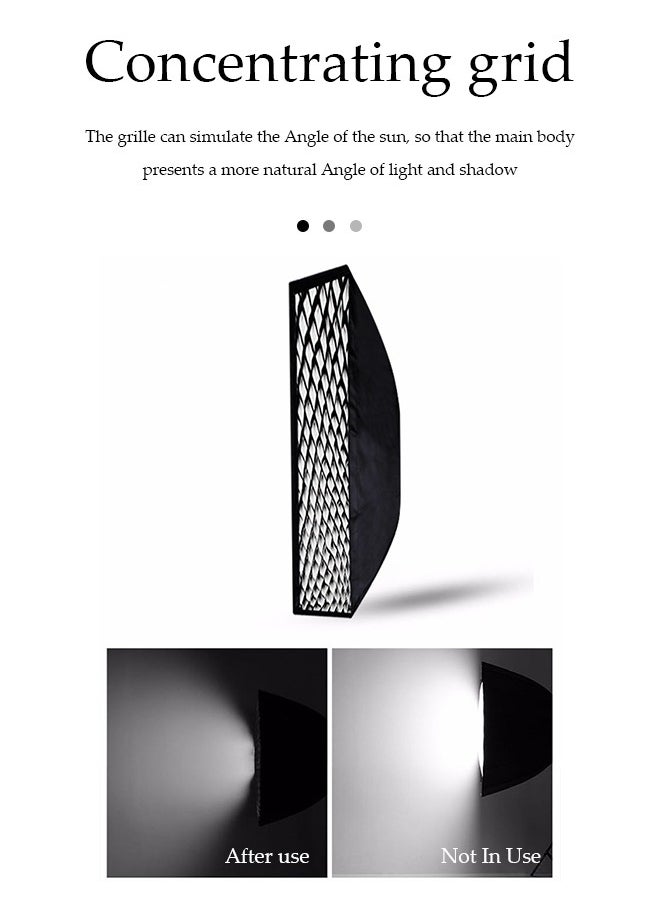 Generic - Honeycomb Grid Strip Beehive Softbox Mount for Godox Flash Light and Other Studio Flash Light, Umbrella Softbox Studio Flash Lighting [Grid Only] - Image 1