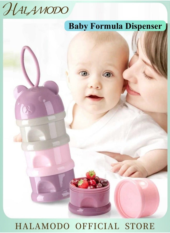 Baby Formula Dispenser 4-Layer Baby Milk Powder Dispenser Stackable Formula Container Portable Snack Storage Box for Travel, BPA Free - pzsku/ZF1C62E9710D938C82BE3Z/45/_/1740478584/c42699bc-4197-47cb-a4ab-0e293913e0c1