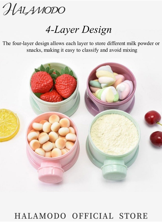 Baby Formula Dispenser 4-Layer Baby Milk Powder Dispenser Stackable Formula Container Portable Snack Storage Box for Travel, BPA Free - pzsku/ZF1C62E9710D938C82BE3Z/45/_/1740478585/6da9789e-3468-4b58-a675-66ab9e215e0a