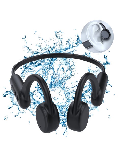 Bone Conduction Headphones Waterproof Headphones with Built-in 8G Memory for swimming do not use Bluetooth Mode Open Ear headphones Bluetooth for Swimming Running Cycling Gym