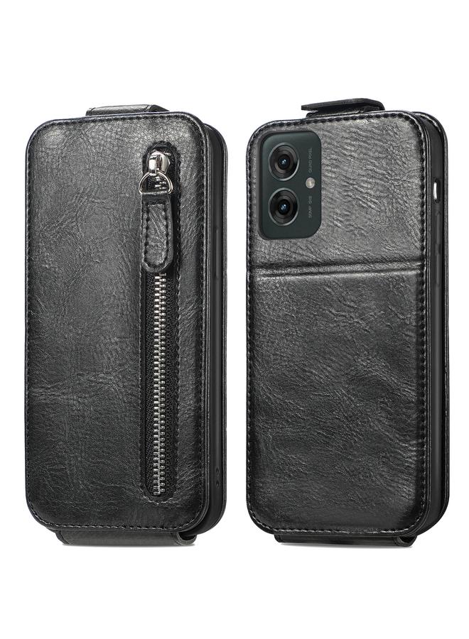 S-TOP Case For Motorola Moto G55 Zipper Wallet Vertical Flip Leather Phone Case - Image 2