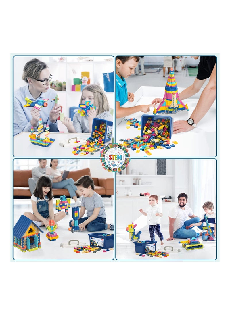 Kids Building Blocks, 320Pcs Set, Construction Toy Learning STEM Toys, 10 Colors, Educational Kit for Children, Ages 3+  - Image 3