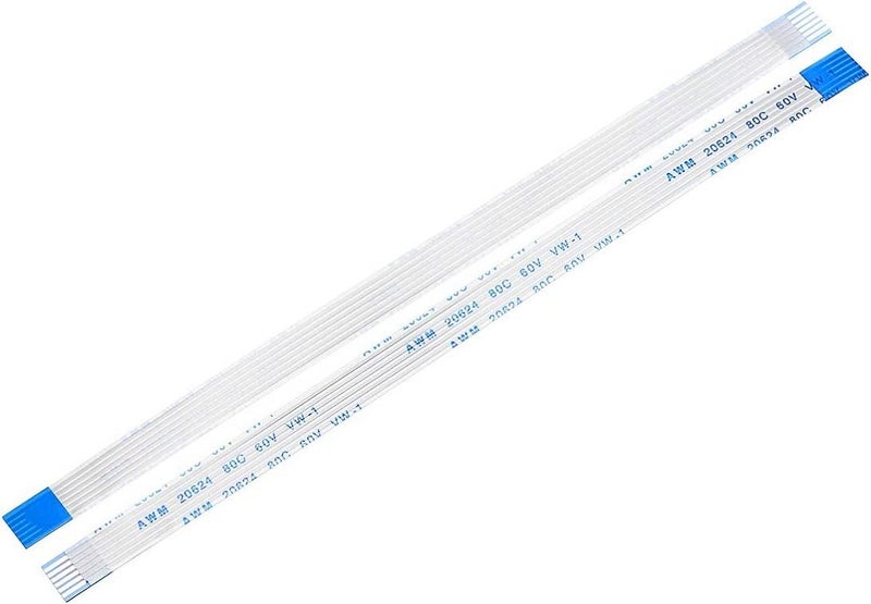 SLVC FFC Ribbon Flat Flexible Cable 6 Pin 1mm Pitch 200mm Long (B Type) for LCD 3D Printer Camera DVD TV Laptop Audio Pack of 1 - Image 1