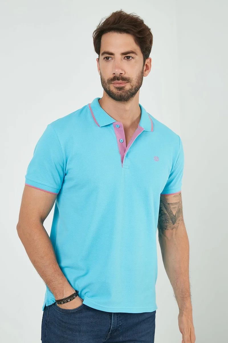 Buratti 100% Cotton Buttoned Polo T Shirt Men's Polo 5902118