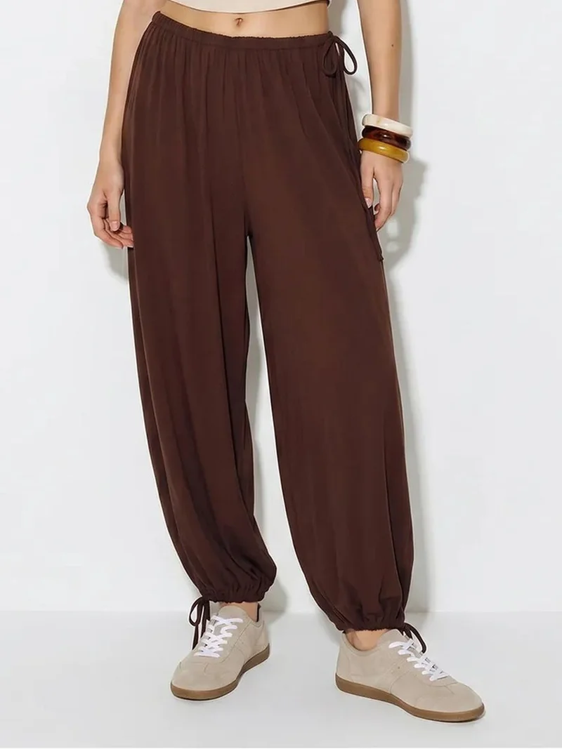 بيانكو لوتشي LUCCI Women’s Ankle-length Salwar Trousers With Tie Waist