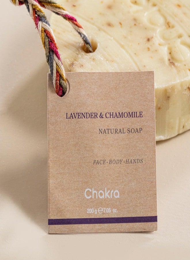 Chakra Oval Lavender & Chamomile Bar Soap - Paraben & Additive Free Handmade Soap Bar for Face, Body and Hands, Gentle Cleansing for Daily Skin Care, 7 oz - Image 5