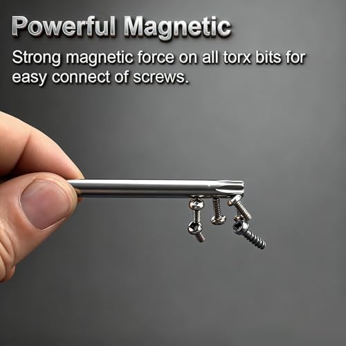 PTSLKHN 10PCS T25 Torx Screwdriver Bit Sets, 4‘’Length Magnetic Security Torx Bits Set (10, T25-4inL) - Image 4