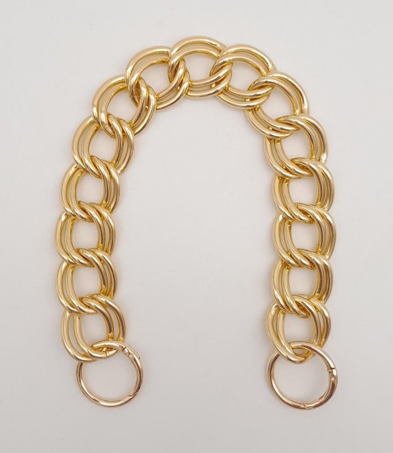 Angel Çanta Aksesuar Angel Bag Accessory 38 cm Double Ring Light Gold Color Chain - Image 1