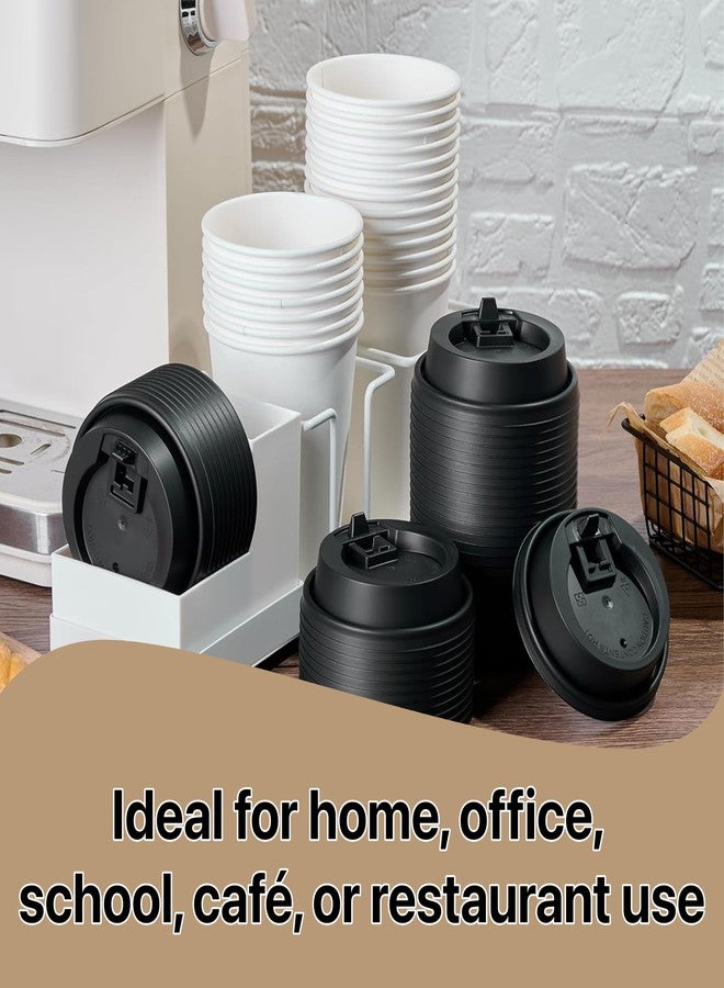 Pokanic Paper White Cups [16 oz] with Lids and Sleeves x [25 Set] Disposable Hot Cold Coffee Water Beverage Drinking for School Office Home Kitchen Cafe Restaurant (25 Pack, 16 oz) - Image 3