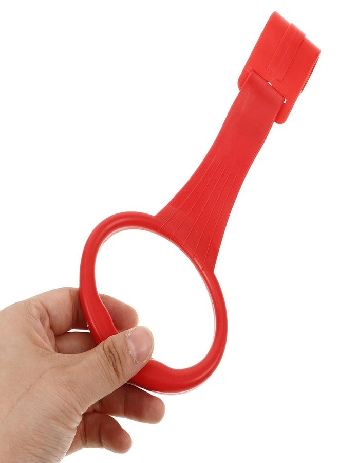 JECOMPRIS Baby Pull Up Rings for Playpen and Crib, 6 Pcs Pack and Play Stand Handles Attachment Hooks for Infants Toddlers Ergonomic Grip BPA Free Red Yellow Green - Image 3