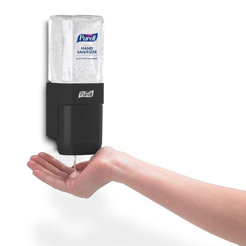 PURELL ES1 Hand Sanitizer Dispenser Starter Kit, Push-Style Dispenser with PURELL Advanced Hand Sanitizer Gel, 450 mL Refill (Pack of 1) - 4424-D6 - Image 4