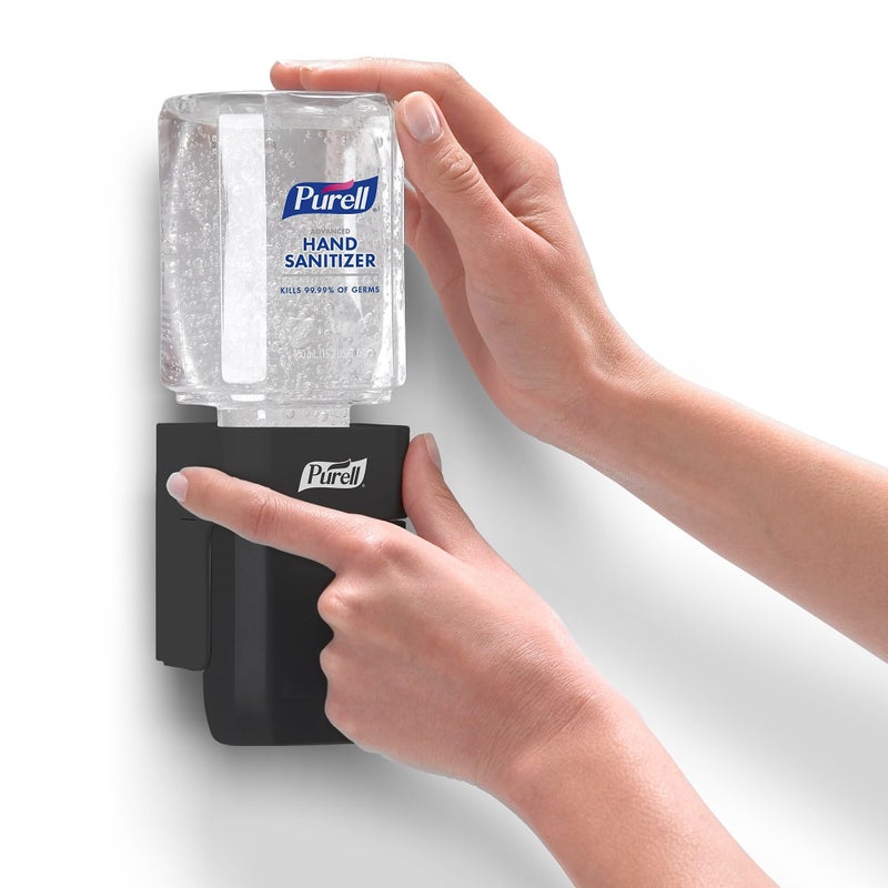 PURELL ES1 Hand Sanitizer Dispenser Starter Kit, Push-Style Dispenser with PURELL Advanced Hand Sanitizer Gel, 450 mL Refill (Pack of 1) - 4424-D6 - Image 3