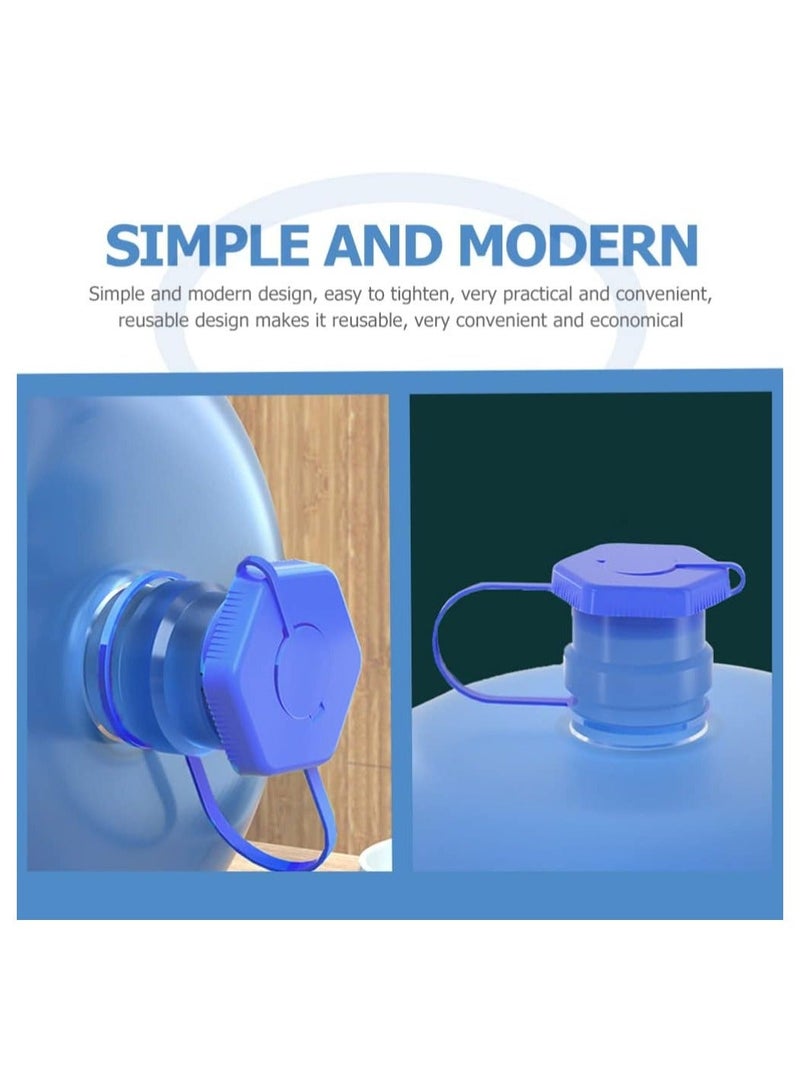 5 Gallon Water Jug Cap, Reusable Dust Proof Double Sealed Non Spill Silicone Lids, Water Bottle top caps lids Plug Replacement, for Water Dispenser 5 Gallon Water Bottles, 4Pcs - Image 3