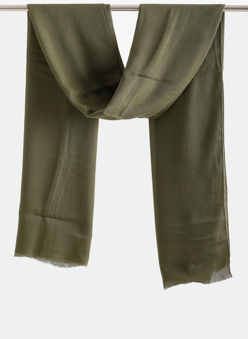 Carina Crinkle Fringed Scarf - Image 1