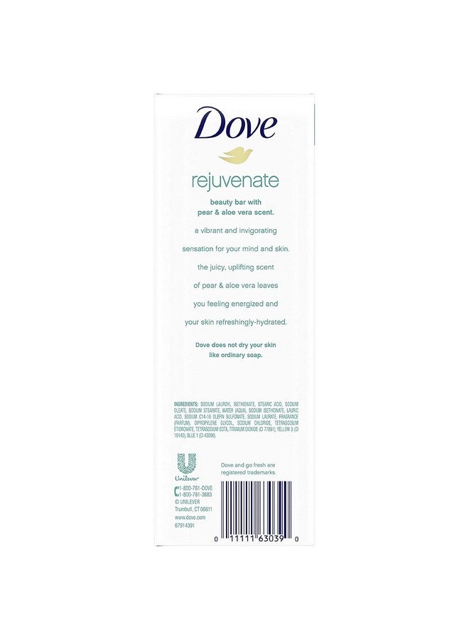 Dove Go Fresh Beauty Bar For Softer Skin Pear And Aloe Vera More Moisturizing Than Bar Soap 3.75 Oz Pack Of 6(Usa) - Image 2