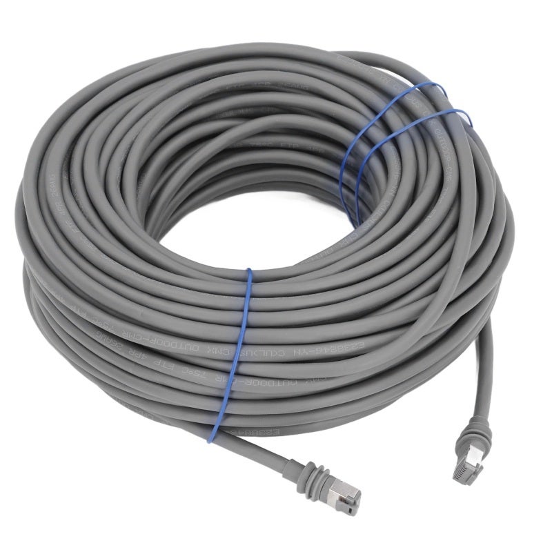 كابل قمر صناعي مستطيل 150 قدم PVC نحاس أحمر - IP68 مقاوم للماء عالي السرعة 2000 ميجابت في الثانية كابل بديل للقمر الصناعي لهوائي الجيل الثالث والراوتر - Image 4
