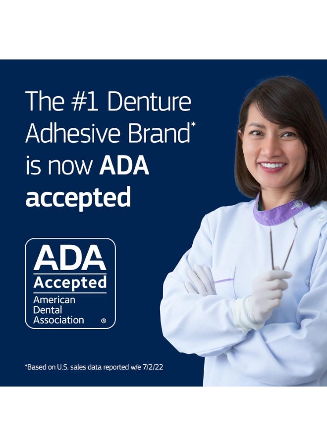 Fixodent Professional Ultimate Denture Adhesive Cream for Strong, All-Day Hold for Full and Partial Dentures, 1.8 oz Tube with Breath Bacteria Shield and Precision Tip (3 Pack) - Image 4