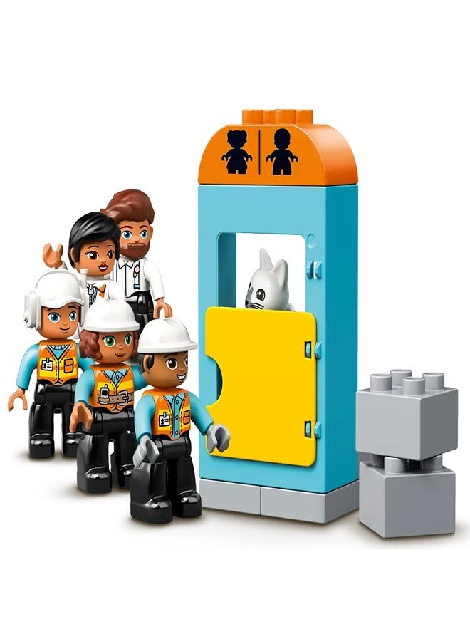 LEGO - LEGO - Tower Crane &amp; Construction 123 Pieces - 10933 - Image 1