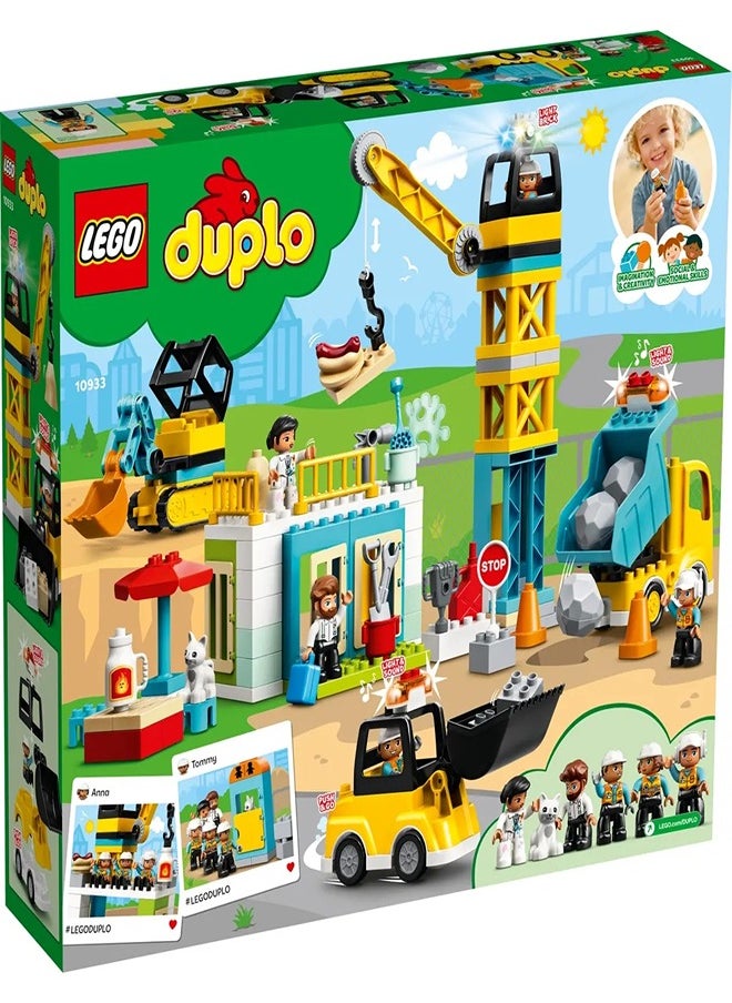 LEGO - LEGO - Tower Crane &amp; Construction 123 Pieces - 10933 - Image 1