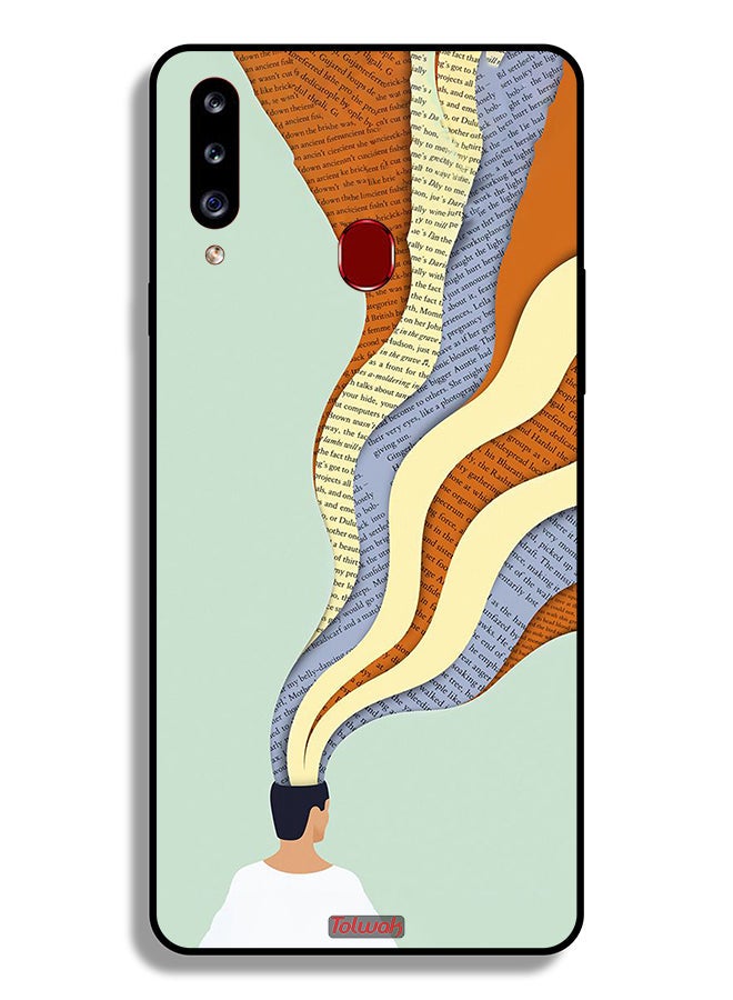 Tolwak Samsung Galaxy A20s Protective Case Cover Data In Mind Art - Image 1